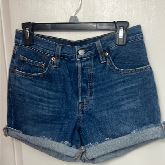 Levi's Pants - Original 501 Levi Jean shorts, cut offs, raw hems, Sz. 27, button up fly, EUC